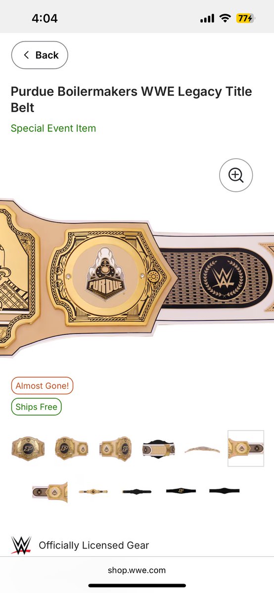 🚨 NOT A DRILL 🚨 there is a Purdue championship belt available from WWE now. 
shop.wwe.com/en/purdue-boil…