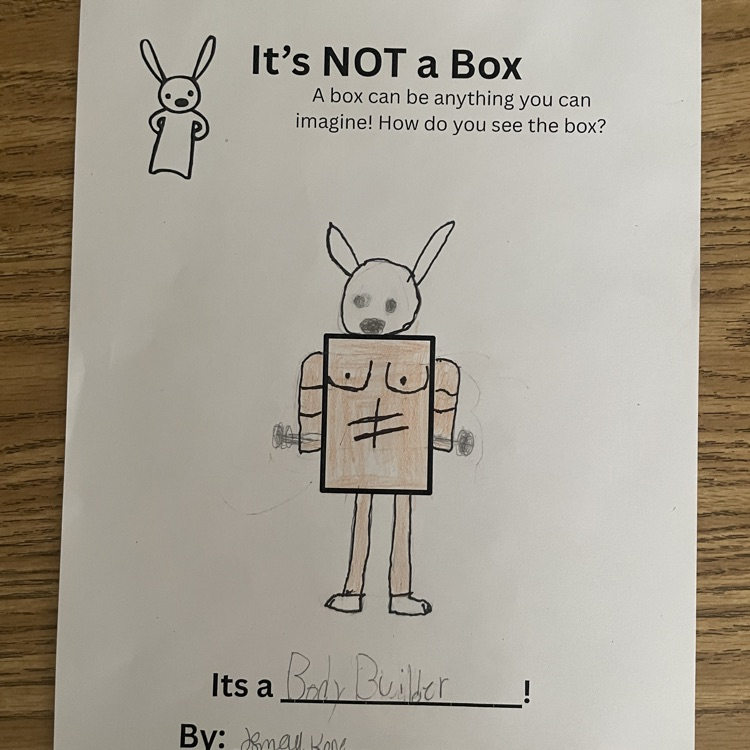 As an enrichment today, students read the book “Not a Box” by Antoinette Portis and then were challenged to create their own “Not a Box” pictures! 🖍️ 📖 ✏️
