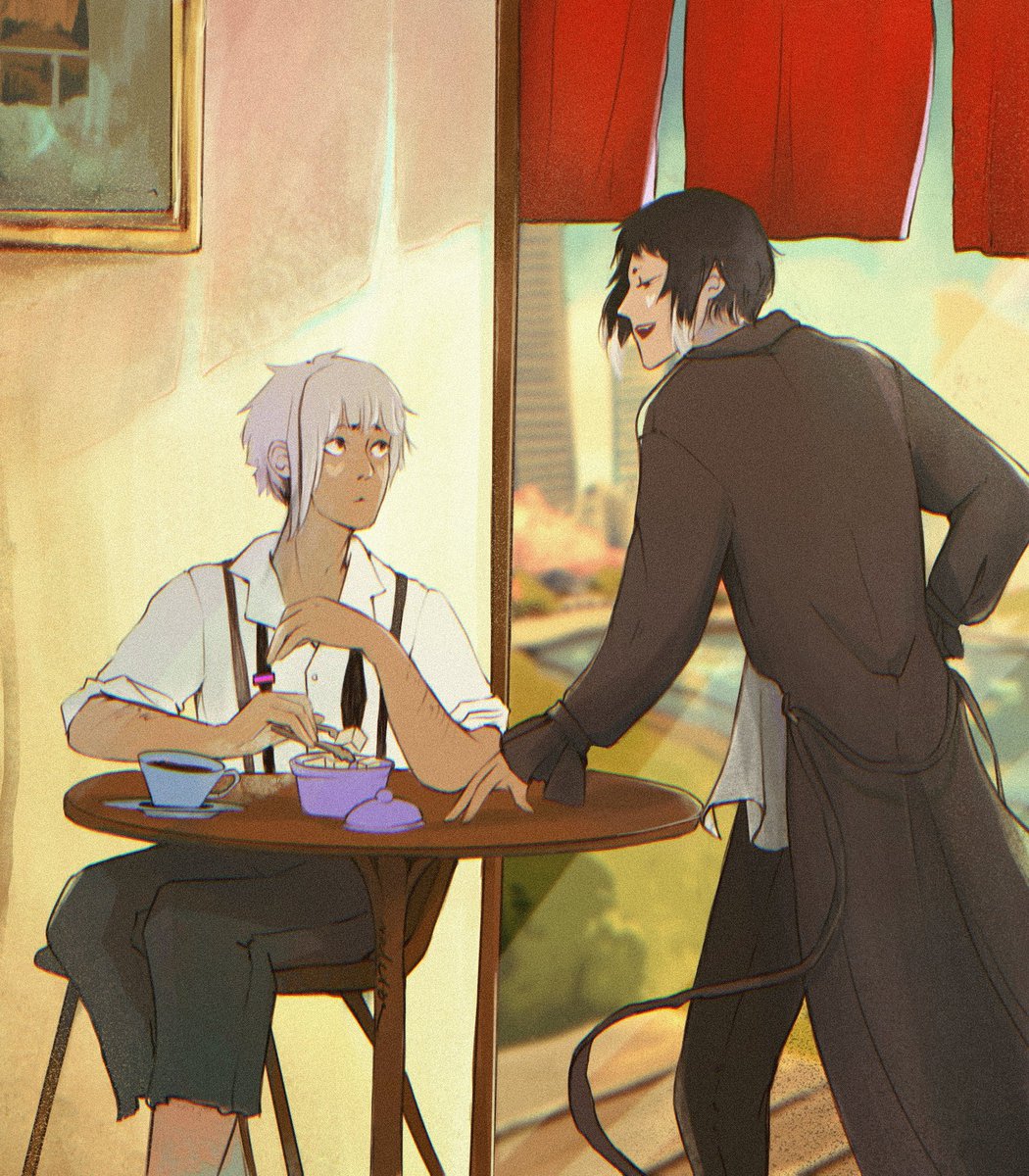 a glimpse of young akutagawa who still had some growing to do to fit into his coat 🫢

illustration for <a href="/MythicRwven/">Ed 🎉</a>'s beautiful work 'The Moon Will Sing A Song For Me (I Loved You Like The Sun)'
🔗 archiveofourown.org/works/70343051

my second piece for <a href="/sskkbigbang/">☆ SSKKBB ☆</a> #sskkbb2025 #sskk