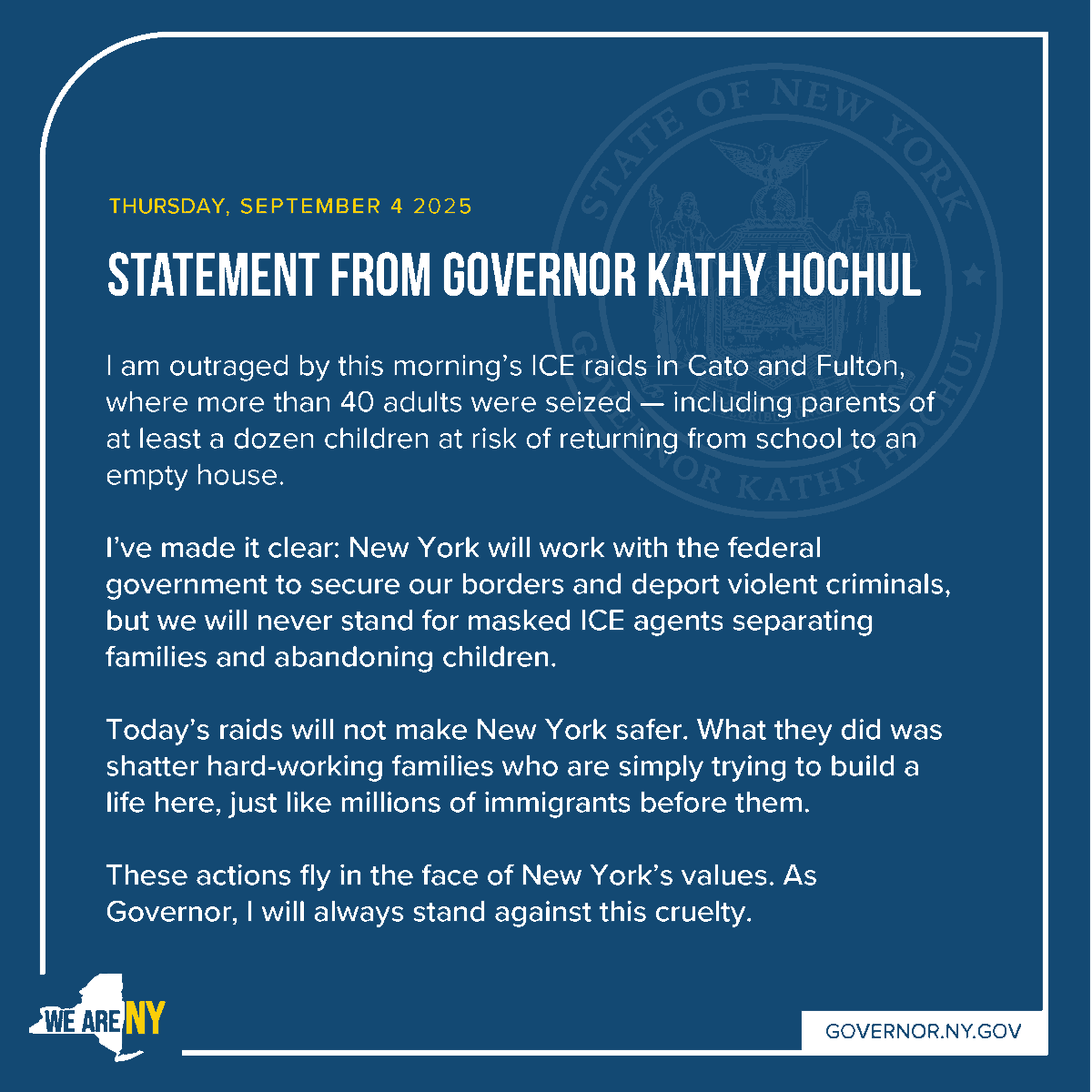 Governor Kathy Hochul tweet media