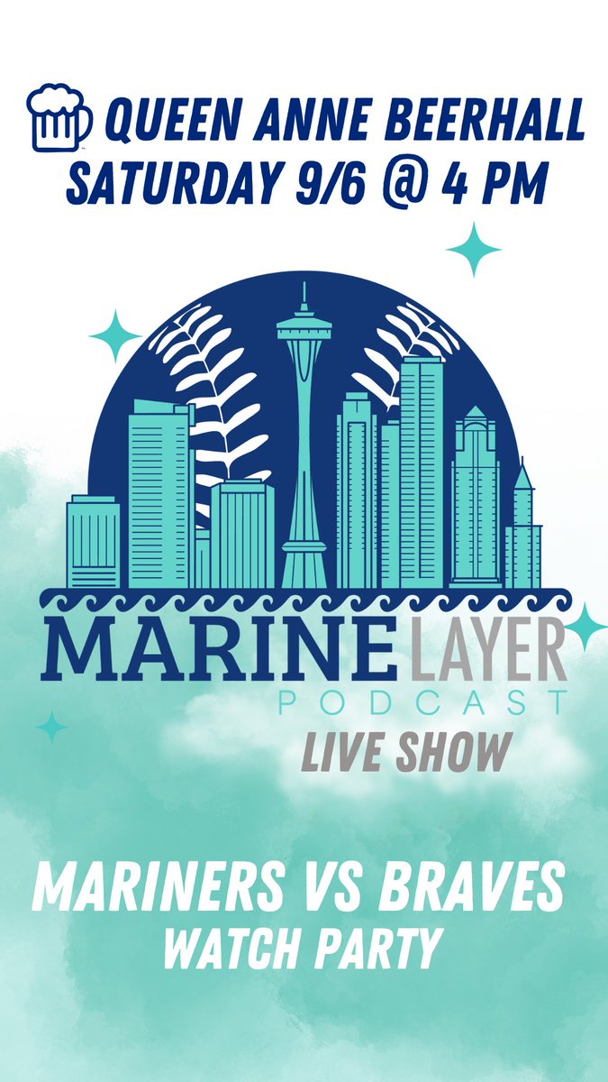 THIS SATURDAY:

A reminder that we’re hosting a Watch Party for the Mariners vs Braves game

4 PM. Queen Anne Beer Hall

*And maybe more importantly, this will also be a safe space for a venting session for anyone who needs to just let it fly*

Come hang out with us!