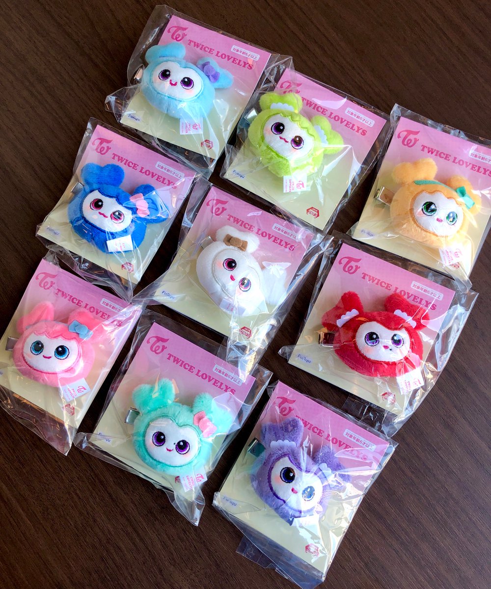 TWICE LOVELYS　ぬいぐるみヘアピン～BABY LOVELYS～コンプ TWICE LOVELYS ぬいぐるみヘアピン～BABY LOVELYS～ プライズの