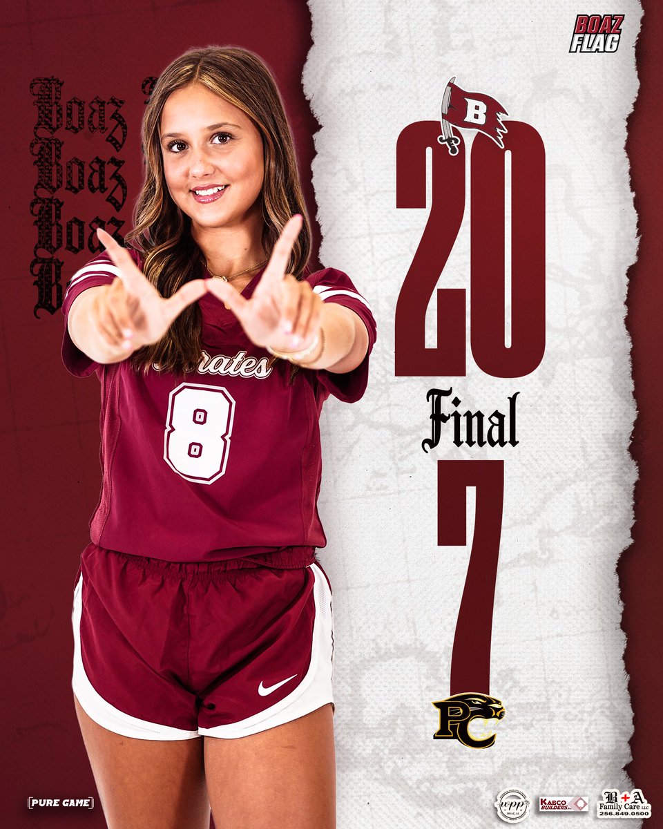 BoazFlag's tweet image. Fought through adversity on the road to pick up a win over 6A Pell City! 🏴‍☠️

2-0

#BestIsTheStandard | #EAT