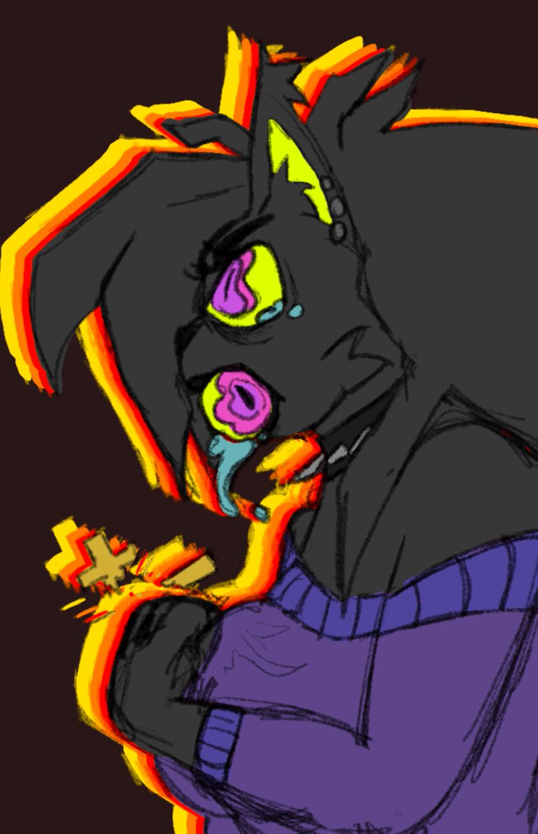 HexyiArt's tweet photo. Hi! I’m dusting off the ole account and posting art. 
The first one is a wip I’m currently working on!

#VGenCode #ArtWip
#SmallArtist #FurryArt #Spookyart #Pinup https://t.co/0thgddAVIa
