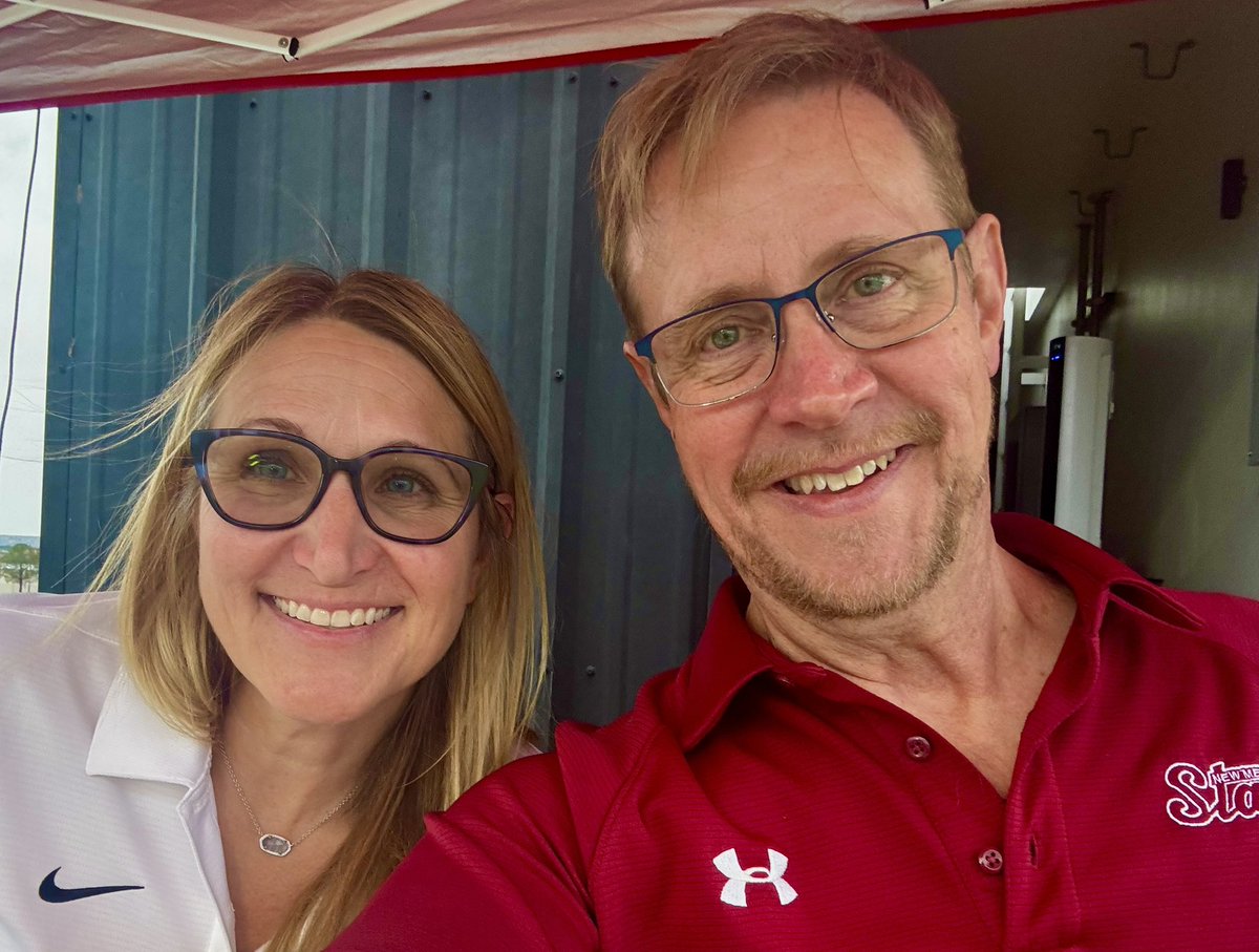 Moonlighting in Aggieland with a good friend.

Happy to be back in the booth with <a href="/HeidiMoccia/">Heidi Moccia</a> as <a href="/NMStateWSOC/">NM State Soccer</a> hosts No. 25 <a href="/TexasTechSoccer/">Texas Tech Soccer</a>. Join us on <a href="/espn/">ESPN</a>+ at 7p. #WobbleOn #Soccer