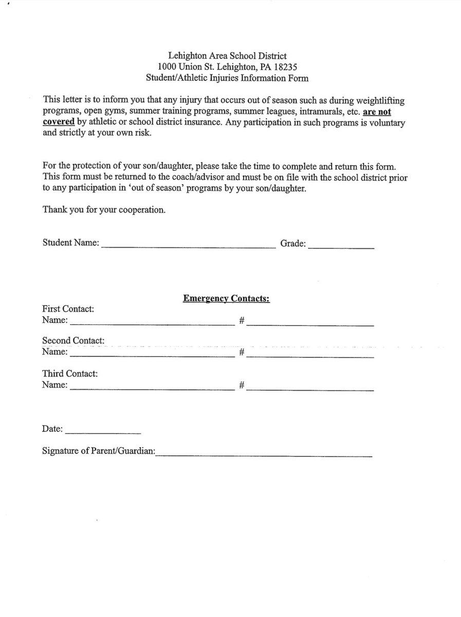 Intramurals is an after-school program on select days from  Sept. 9th to November. Middle School students who wish to participate will need to pickup a packet from the main office, and the parent-signed Student/Athletic Injuries Info Form must be returned to participate.