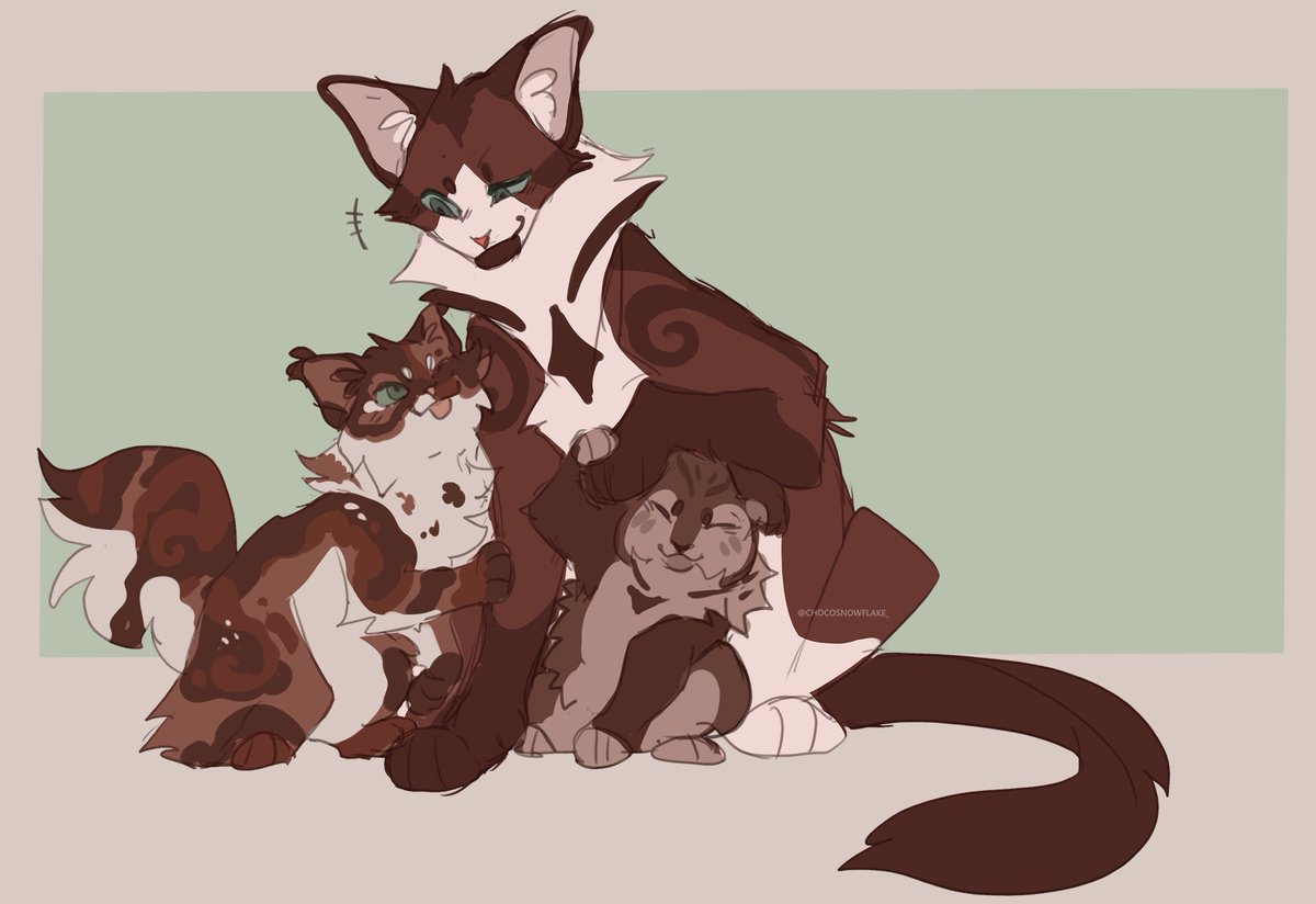 chocosnowflake_'s tweet image. Neglected kit. #warriorcats #wc #oc