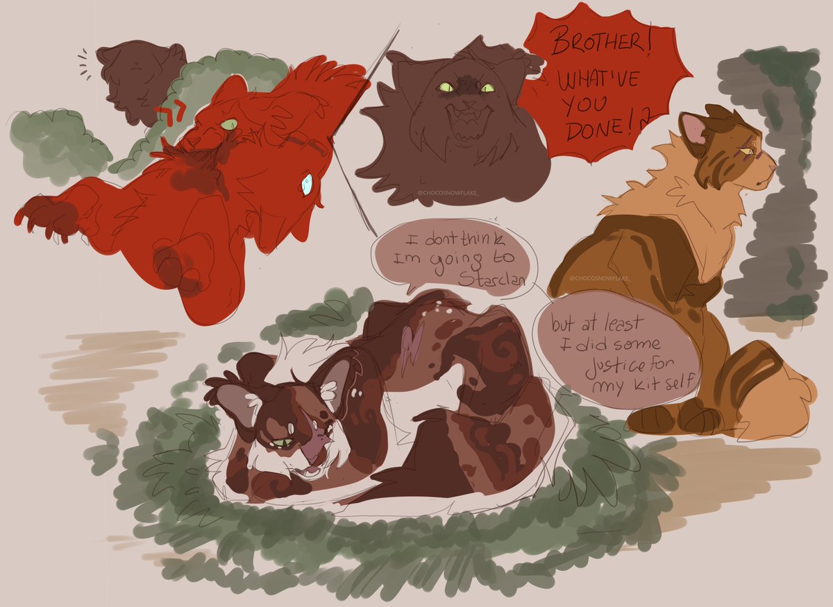 chocosnowflake_'s tweet image. Neglected kit. #warriorcats #wc #oc