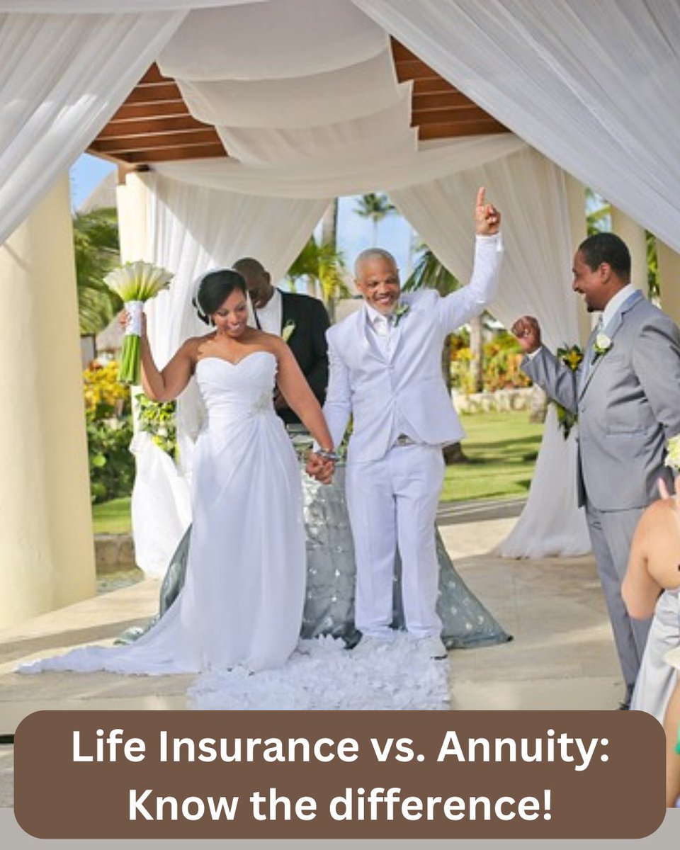 stambaya's tweet photo. Life Insurance vs. Annuity: Know the difference! 🧠 Life insurance protects your family after death. Annuities provide income during your lifetime. Both offer tax advantages but serve different goals. Choose wisely!
#FinancialPlanning https://t.co/BgW6eA9Dvf