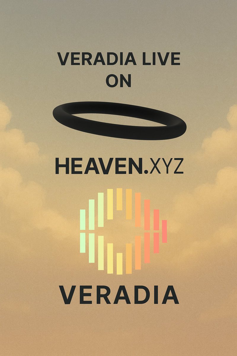 VeradiaAI's tweet image. $VERADIA Live on Heaven.xyz