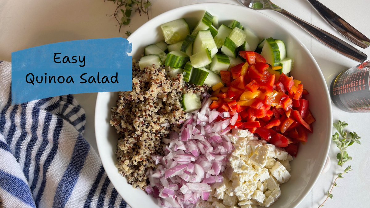.<a href="/suemahRD/">Sue Mah (she/her)</a>: Easy Quinoa Salad dlvr.it/TMtb6G #dietitian