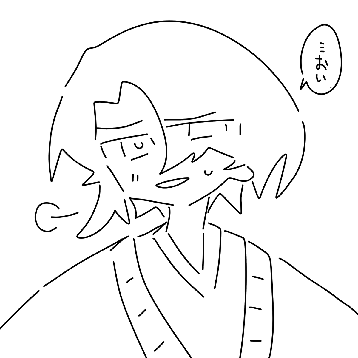Hayatesan068's tweet photo. みるくに呆れてもらう絵 https://t.co/RPILCGsC4v