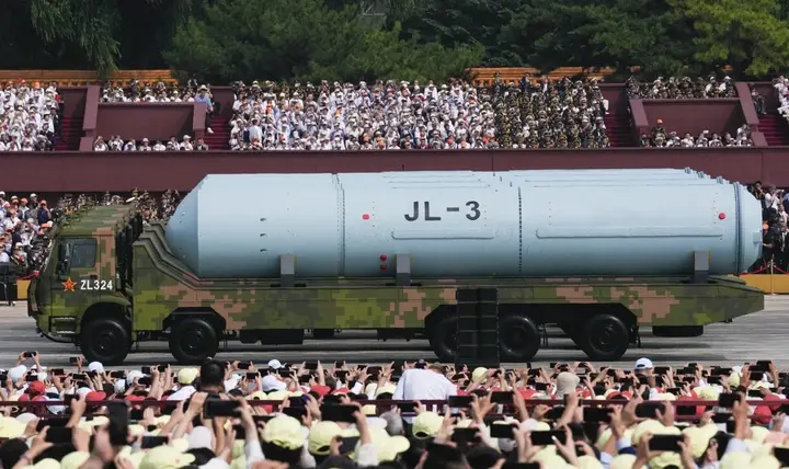 SaBurchul's tweet photo. The JL-3 submarine-launched intercontinental ballistic missile (JL-3) is a submarine-launched intercontinental ballistic missile developed by China. https://t.co/GoSST5kZjS