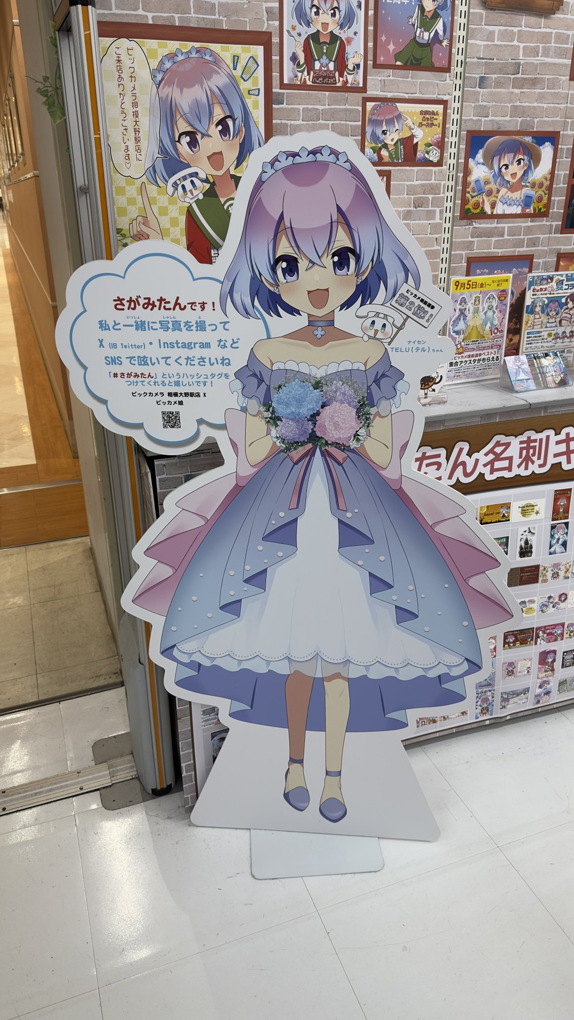 ビッカメ娘　さがみたん アクリル キーホルダー　MEICA 名刺 ご当地　限定 ビッカメ娘 さがみたん アクリル キーホルダー MEICA 名刺 ご