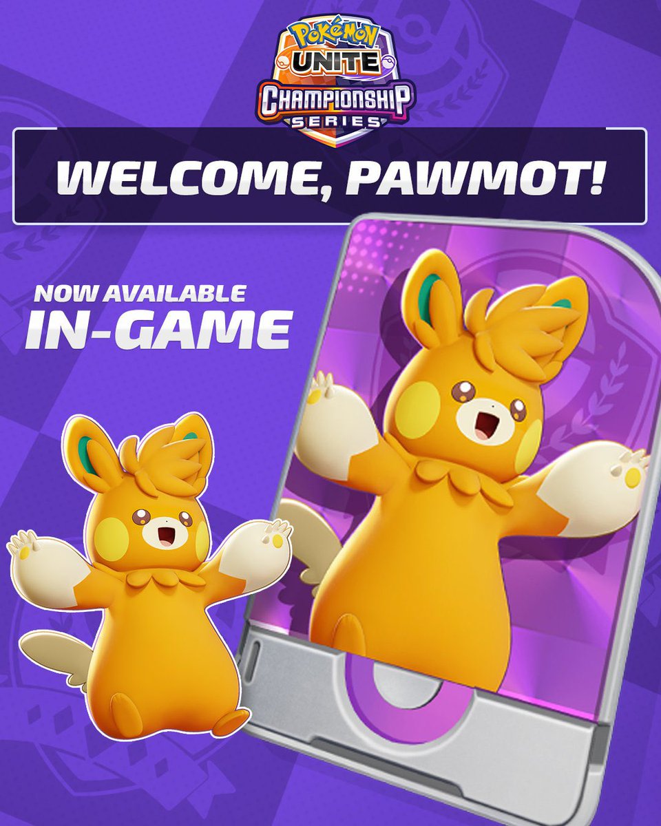 TrevoirTv's tweet image. ⚡️PAWMOT LICENSE GIVEAWAY⚡️

1️⃣Follow
2️⃣Like &amp;amp; Retweet

✨Bonus: Tag a friend 

I’m giving away one unite license for Pawmot #Gifted_by @Pokemon | @PokemonUnite 🎁

📆Giveaway drawn Sunday September 7th

P.S: TPCi is in no way a sponsor or partner of this giveaway.