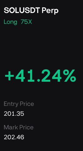 LucidSilverStar's tweet photo. Stops moved to entry. 

#ThisGameIsEasyWhenInTheFlow

$SOL https://t.co/QDYCm7mxEh