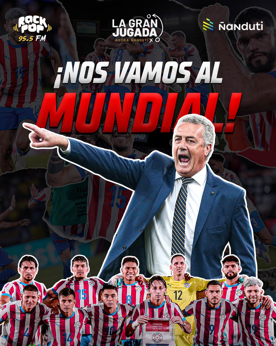 rockandpop955's tweet image. Paraguay, como te quiero Paraguay, Paraguaaay tu hinchada vibra junto a ti, voy a gritar; vencer o morir, Paraguay TU PAPÁAAAAA 🎊🎉😭😭🎉🎊🇵🇾🇵🇾🇵🇾
¡ESTAMOS EN EL MUNDIAL! 🙏🙏⚪️🔴⚪️🔴