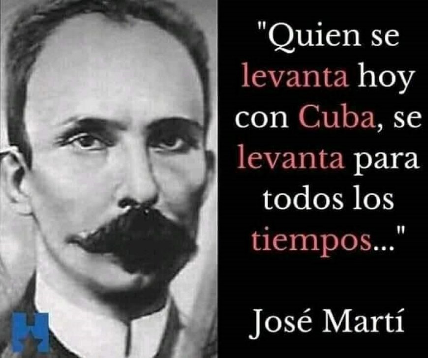 #JuevesMartiano 
"Quien se levanta hoy con Cuba, se levanta para todos los tiempos..."

#DeZurdaTeam
<a href="/DeZurdaTeam_/">DeZurdaTeam 📳</a>