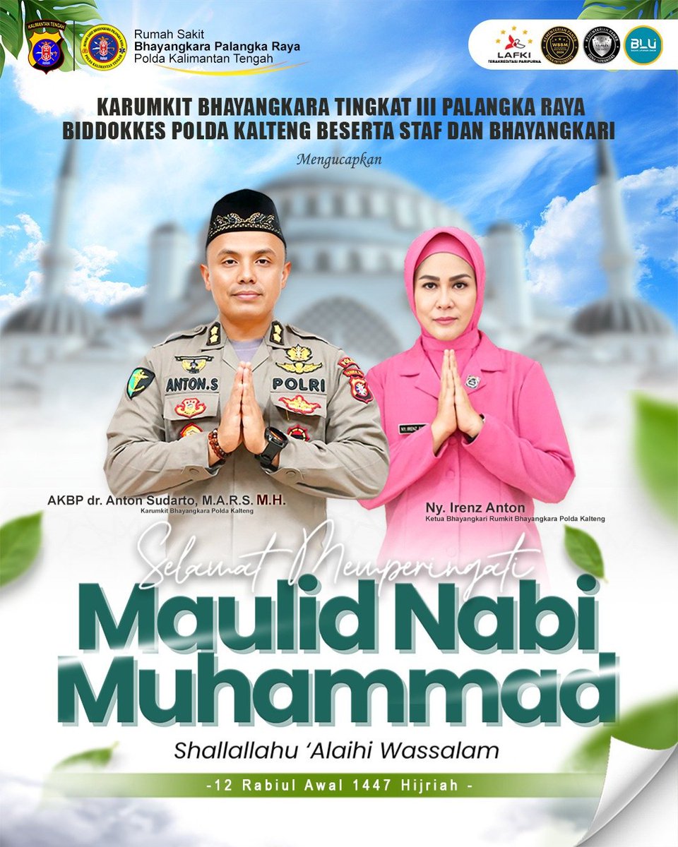 rsbpalangkaraya's tweet image. Selamat Memperingati Maulid Nabi Muhammad SAW 12 Rabiul Awal 1447 Hijriah

#maulidnabimuhammadsaw