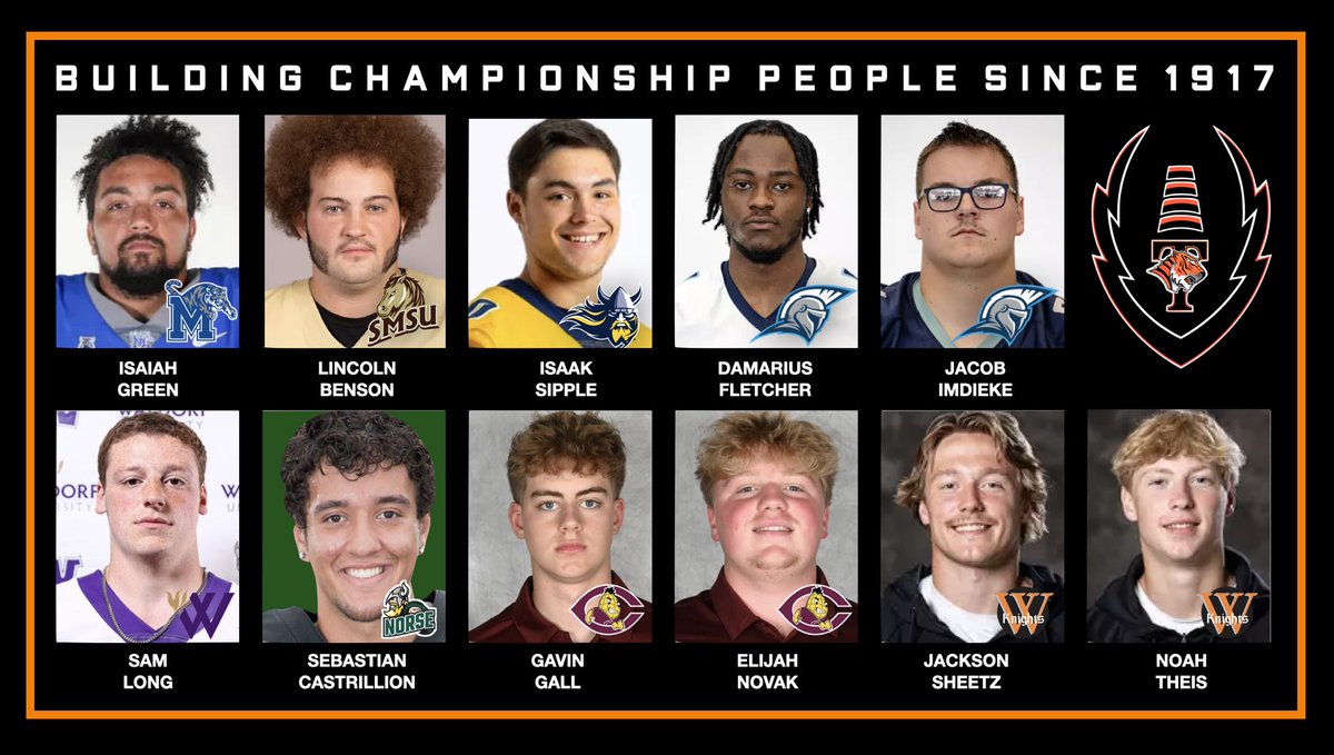 techtigerfb's tweet image. We are INCREDIBLY PROUD of these Tech Tigers grinding away on college football teams this fall! The struggle is real…and we love to see you out there doing hard things:) Go Tigers! #efforthabit #tradition @ISD742 @tech_activities