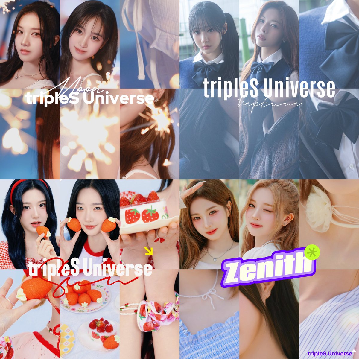 ever9reen_'s tweet image. ผลโหวต Gravity [tripleS Universe] DAY 1
moon : ซอลลิน , จียอน (new)*
sun : ซินอวี่ , ยูยอน (new)*
neptune : ซอยอน , ดาฮยอน (new)*
zenith : ฮายอน , ยอนจี (new*)
#tripleS #트리플에스 #msnz