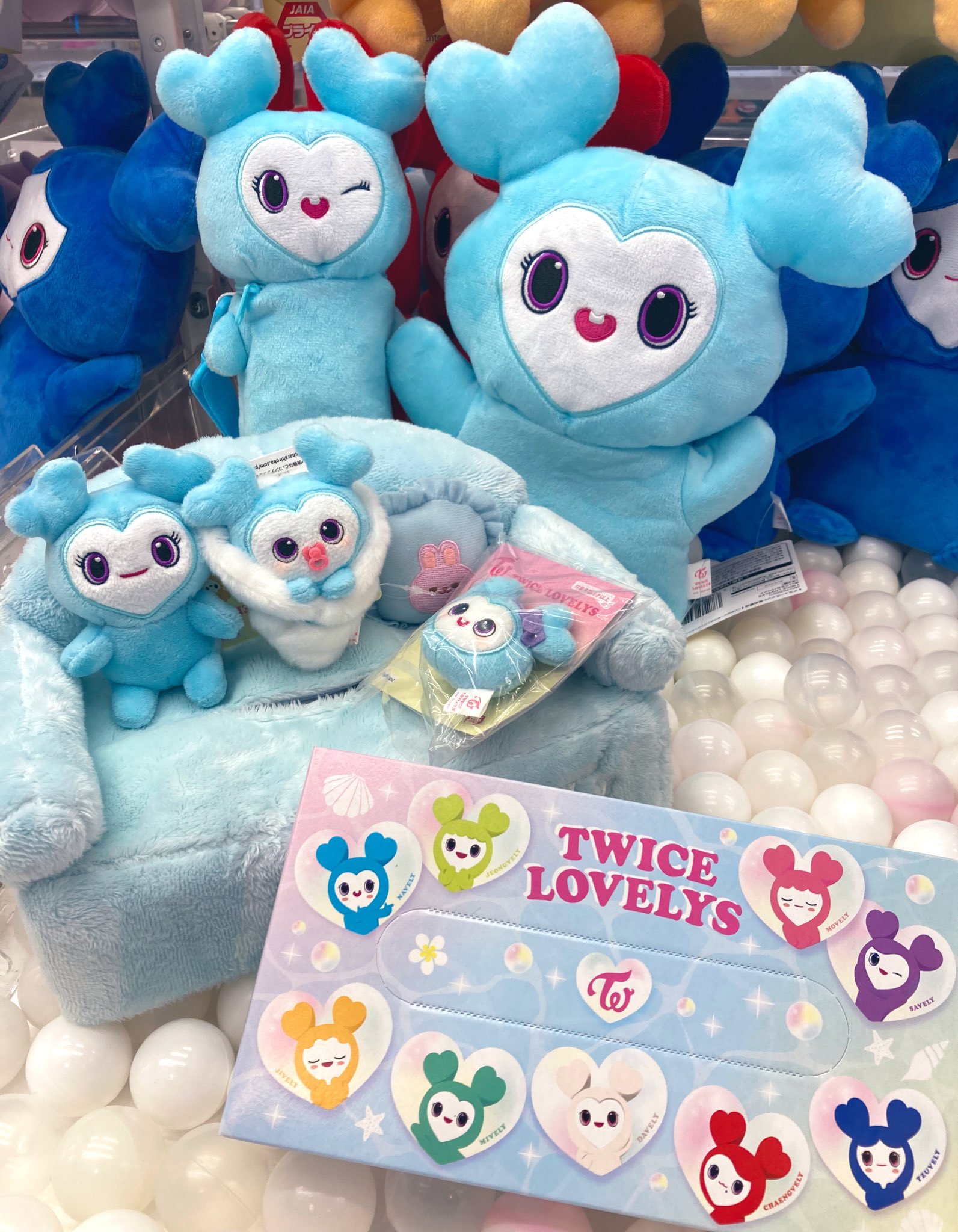 GIGO限定 TWICE ぬいぐるみヘアピン BABY LOVELYS 全9種 TWICE LOVELYS ふわもこおすわりぬいぐるみ 〜BABY LOVELYS