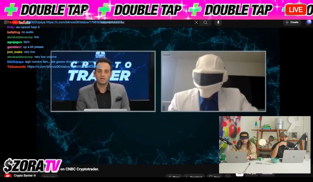 Lol he said “this 💩 is pre #ai” is it that unreal $Kazonomics was on @Cnbc he was 1st major from the trenches #Crypto analyst 2 make it 2 that level mask &amp; all! And finally <a href="/zora/">$zora</a> now knows it’s all real LFG 50 mill market cap incoming 😺🚀

$kazonomics
zora.co/@kazonomics