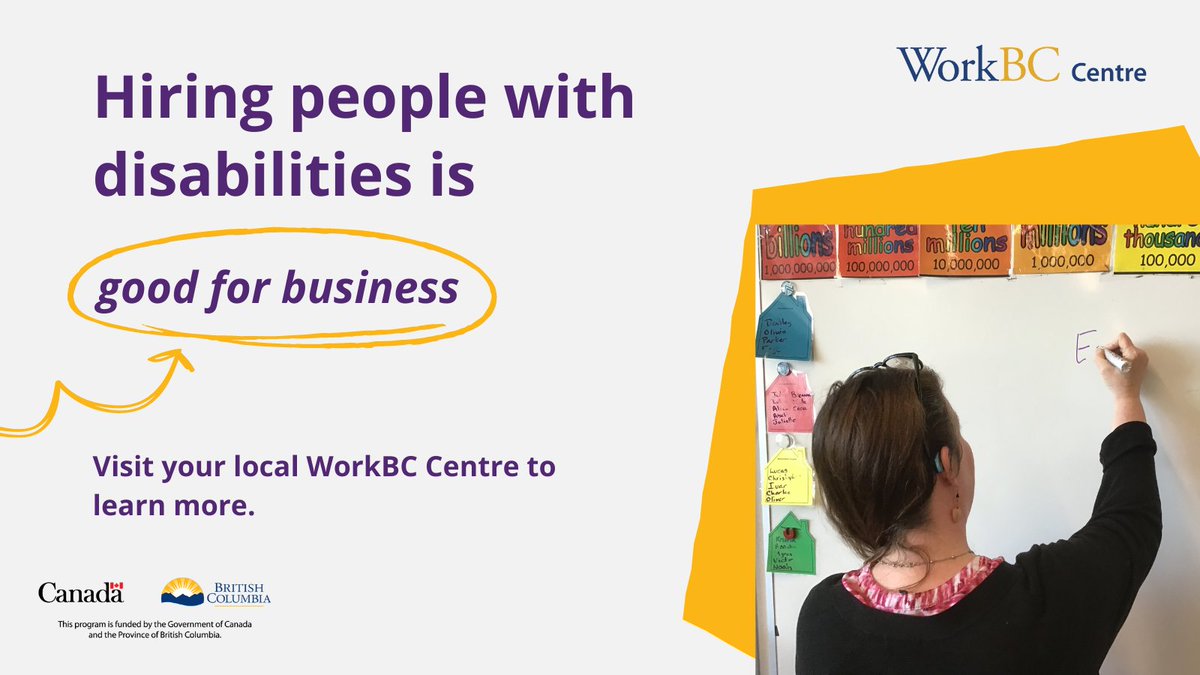WorkBC Centre Terrace (@terraceworkbc) on Twitter photo Inclusive hiring boosts creativity, morale, and productivity, and shows commitment to your community. Make your business stronger with the Accessibility Hiring Checklist. 👉 accessibleemployers.ca/resource/acces…
#InclusiveHiring #GoodForBusiness #DisabilityEmploymentMonth #WorkBCCentre Inclusive hiring boosts creativity, morale, and productivity, and shows commitment to your community. Make your business stronger with the Accessibility Hiring Checklist. 👉 accessibleemployers.ca/resource/acces…
#InclusiveHiring #GoodForBusiness #DisabilityEmploymentMonth #WorkBCCentre