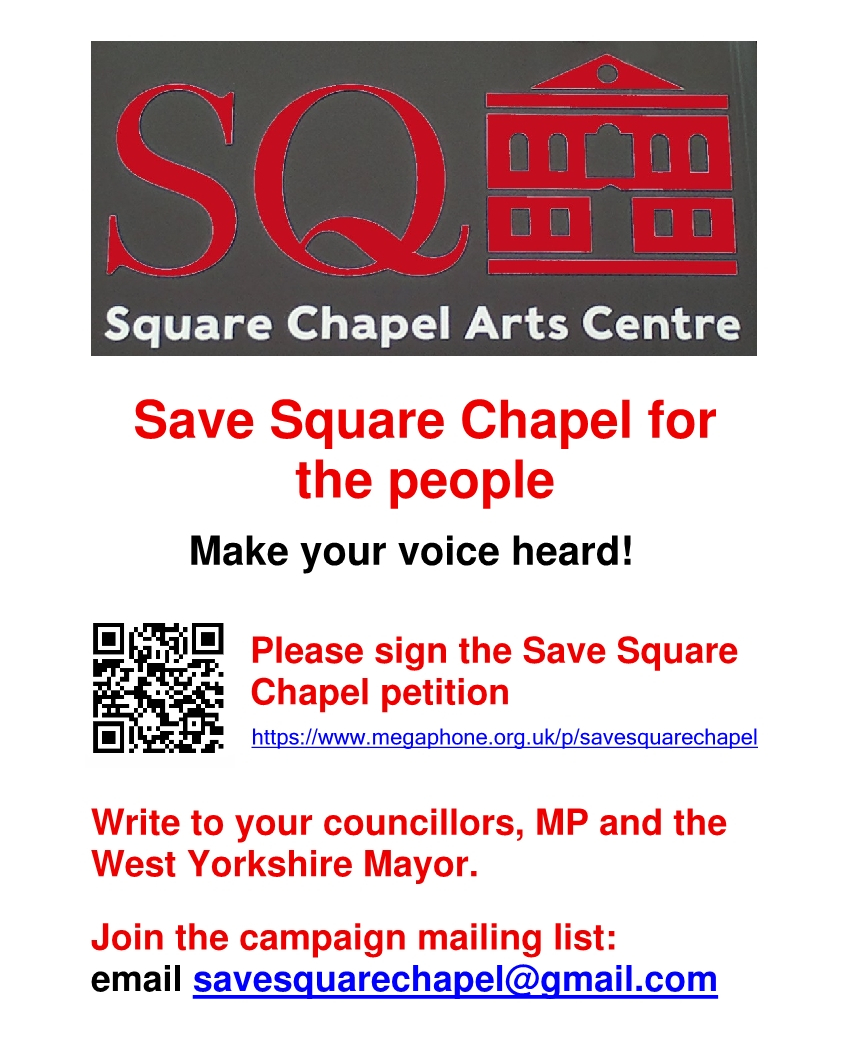 Support Halifax's Save Square Chapel campaign at Monday's Equity N&amp;W Yorkshire Zoom Branch Meeting facebook.com/events/7629724…