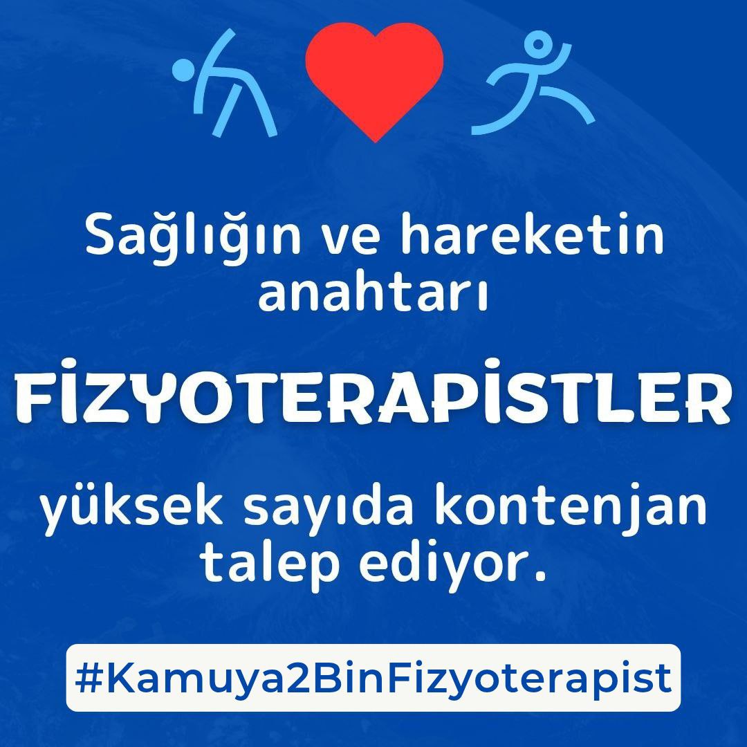 Her Platformda Mücadele Eden Fizyoterapistler (@fizyoterapist12) on Twitter photo Sayın Bakanım <a href="/drmemisoglu/">Prof. Dr. Kemal Memişoğlu</a>
📢📢“Fazla Kilo ile Mücadele Kampanyası / İşine Hareket Kat Projesi” kapsamında kamu dairelerine fizyoterapist atanması, toplum sağlığını iyileştirme odaklı son derece yenilikçi ve önleyici sağlık hizmetleri anlayışına uygun bir uygulamadır. Bu tür bir Sayın Bakanım <a href="/drmemisoglu/">Prof. Dr. Kemal Memişoğlu</a>
📢📢“Fazla Kilo ile Mücadele Kampanyası / İşine Hareket Kat Projesi” kapsamında kamu dairelerine fizyoterapist atanması, toplum sağlığını iyileştirme odaklı son derece yenilikçi ve önleyici sağlık hizmetleri anlayışına uygun bir uygulamadır. Bu tür bir