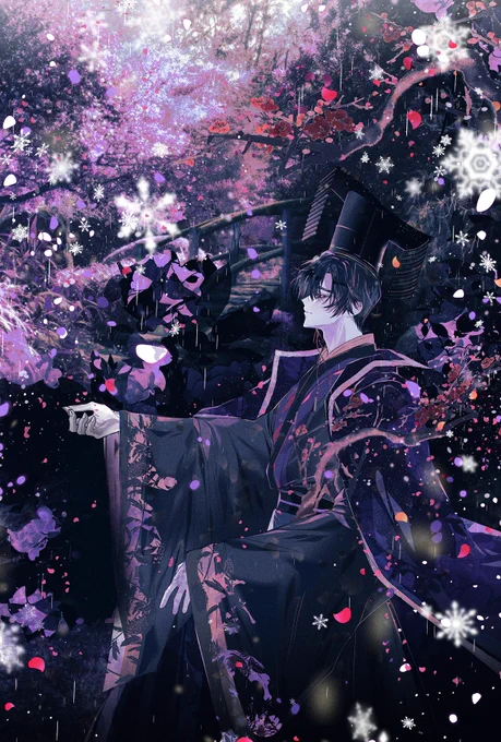 collaboration work on the Mo ran / Taxian-jun birthday event 2025 <花開昨夜雨> project. Thank you to the organizers and the staff for their hard work. (+The upload is too late, sorry!) #二哈和他的白猫师尊 #2ha #墨燃0409生日快乐