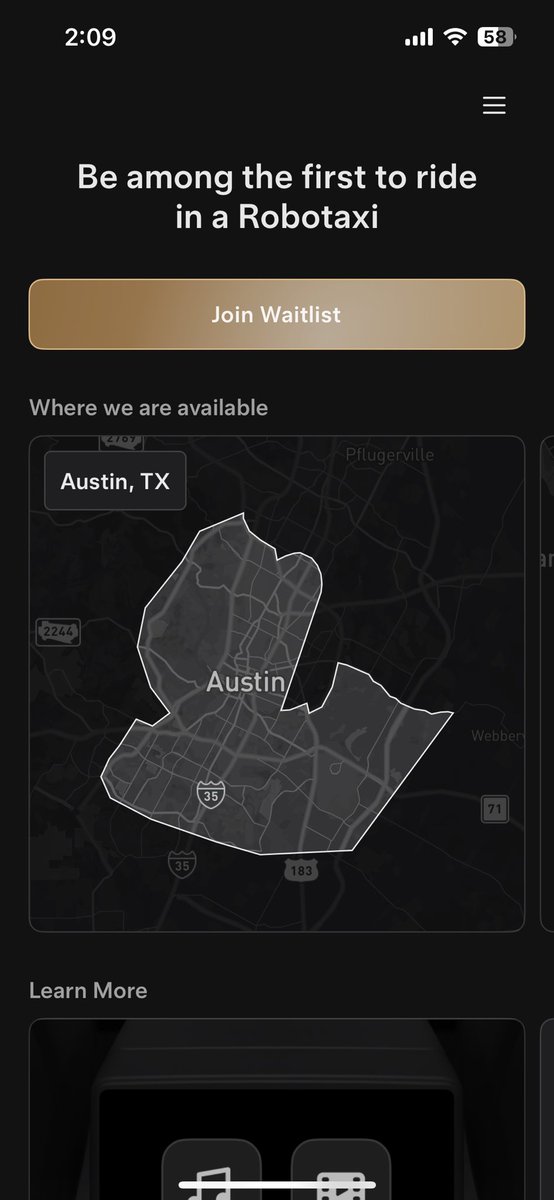 DriveTeslaca's tweet image. NEWS: Tesla’s @Robotaxi app is now available in Canada! 🇨🇦 

After signing in with your Tesla account, you can join the waitlist.