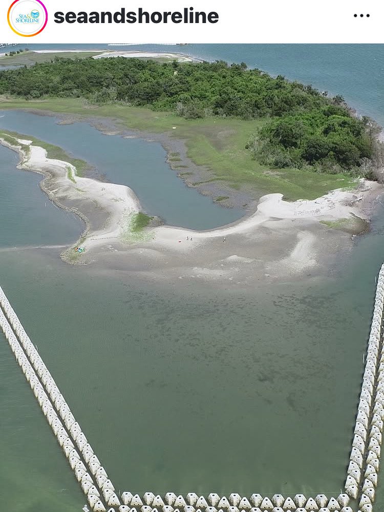 Living Shoreline Solutions Inc would like to thank our contractor (S &amp; S) for placing our patented Wave Attenuation Devices (WAD®s) here at Sugarloaf Island in Morehead City, NC.  Our site-specifically modeled and engineered WAD®  systems have demonstrated a 100% success rate to