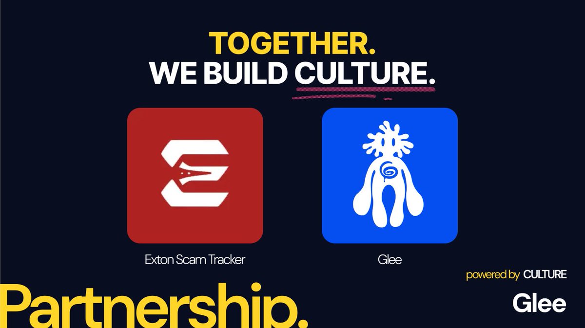 ExtonScamTrack's tweet image. we are happy to collaborate with @gleeculture