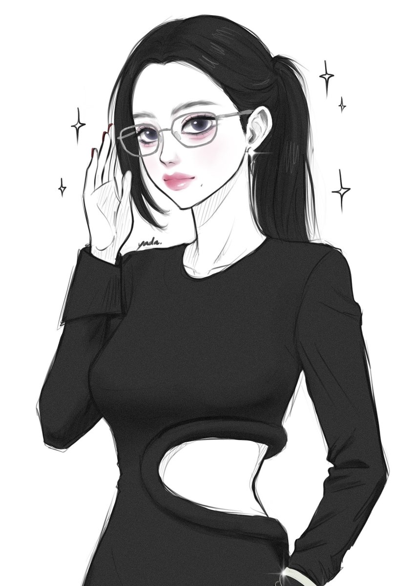 yya_daa's tweet photo. Karina 🖤✨

#KARINA #카리나 #aespa
#aespafanart #fanarts #procreate https://t.co/nJJ0CELW94