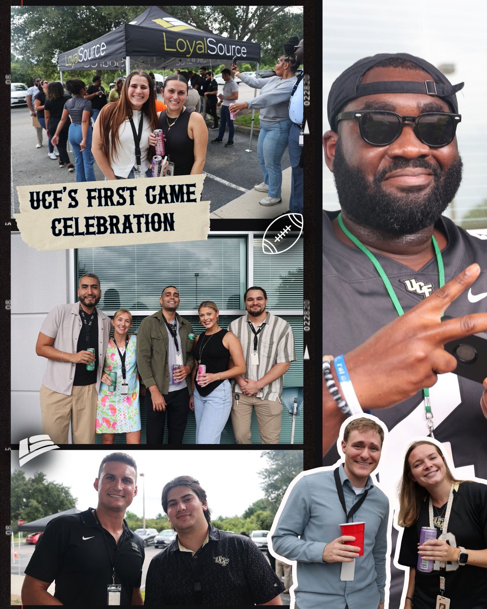 LoyalSourceGS's tweet image. Kicking Off the Season with Team Spirit and Knight Pride ⚔️

In honor of UCF’s first football game, we celebrated with a company tailgate with grilling, games, and music that! 

We&apos;re proud to create moments that bring the team together while showing off our Knight pride.