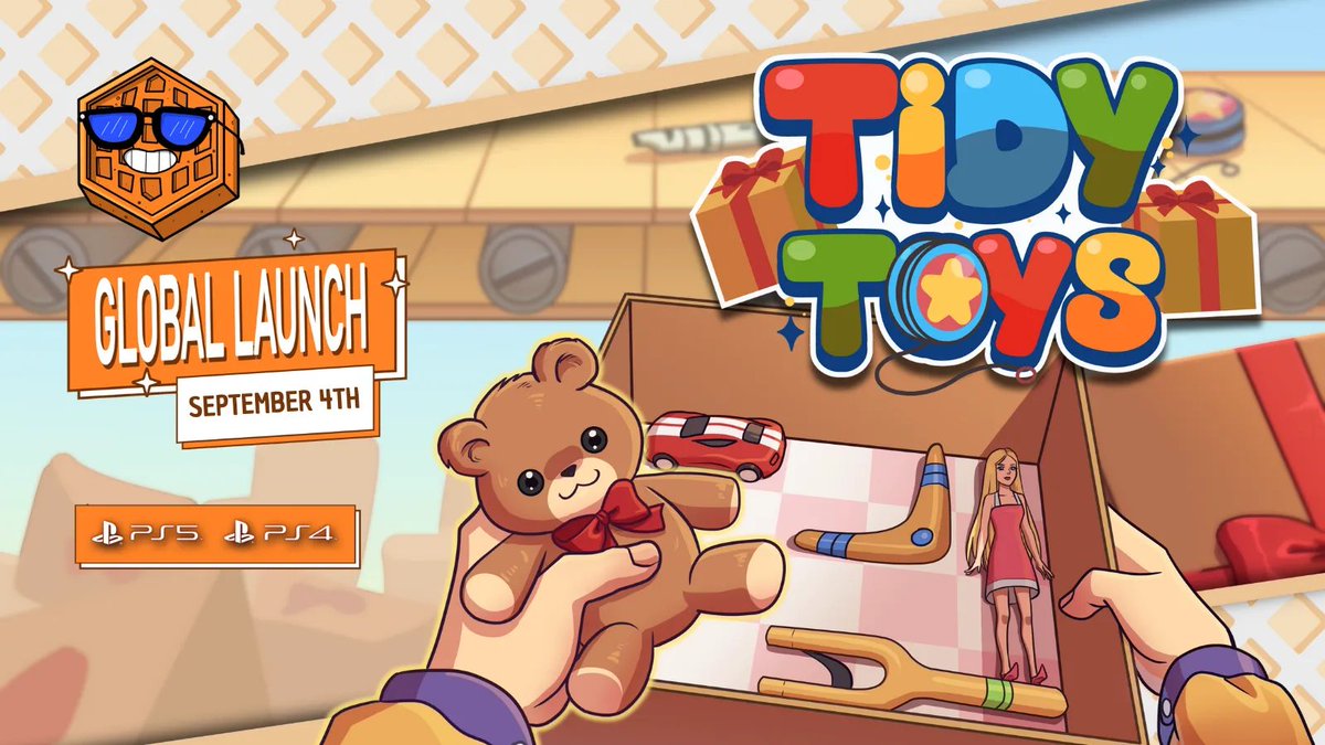Organizing has never been so fun! 🧸 
Fit toy pieces into gift box-shaped pots in this creative puzzle and solve the most challenging requests! We're celebrating the launch with a giveaway! 🧩
Available now on PlayStation! 🎮

How to enter:
🎁 Like + RT
🌟 Follow us!
🎲 Tag a