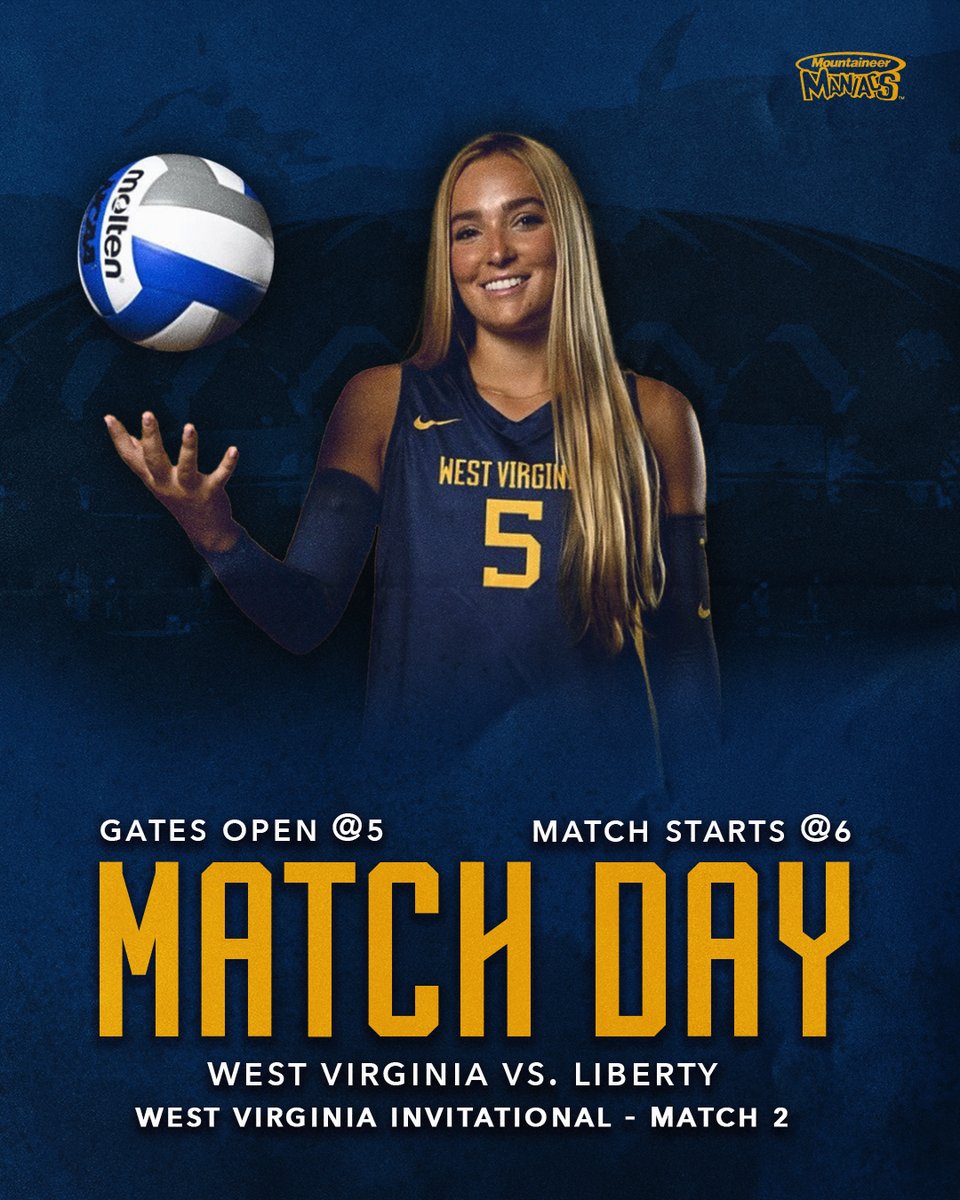 Mountaineer Maniacs (@wvumaniacs) on Twitter photo 🚨 MATCH DAY 🚨
The West Virginia Invitational continues tonight at the Coliseum!
🏐 vs. Liberty
🕕 6 PM
🎟️ Students get in FREE with their student ID 🚨 MATCH DAY 🚨
The West Virginia Invitational continues tonight at the Coliseum!
🏐 vs. Liberty
🕕 6 PM
🎟️ Students get in FREE with their student ID