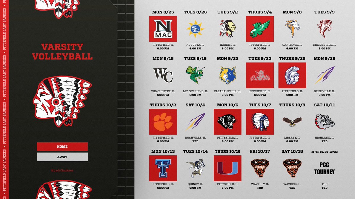 The Lady Saukees are home tonight against Carrollton. Make sure to follow them all season long!