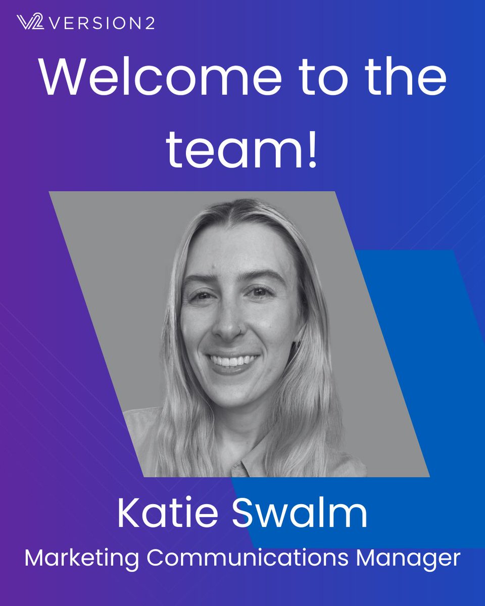 Version___2's tweet photo. Katie has worked with words for the last decade in marketing, journalism, UX, and product, and is enjoying bringing this experience to the voice of Version2, including social, web copy, and other internal and external messaging. https://t.co/UEKJPCL6VA
