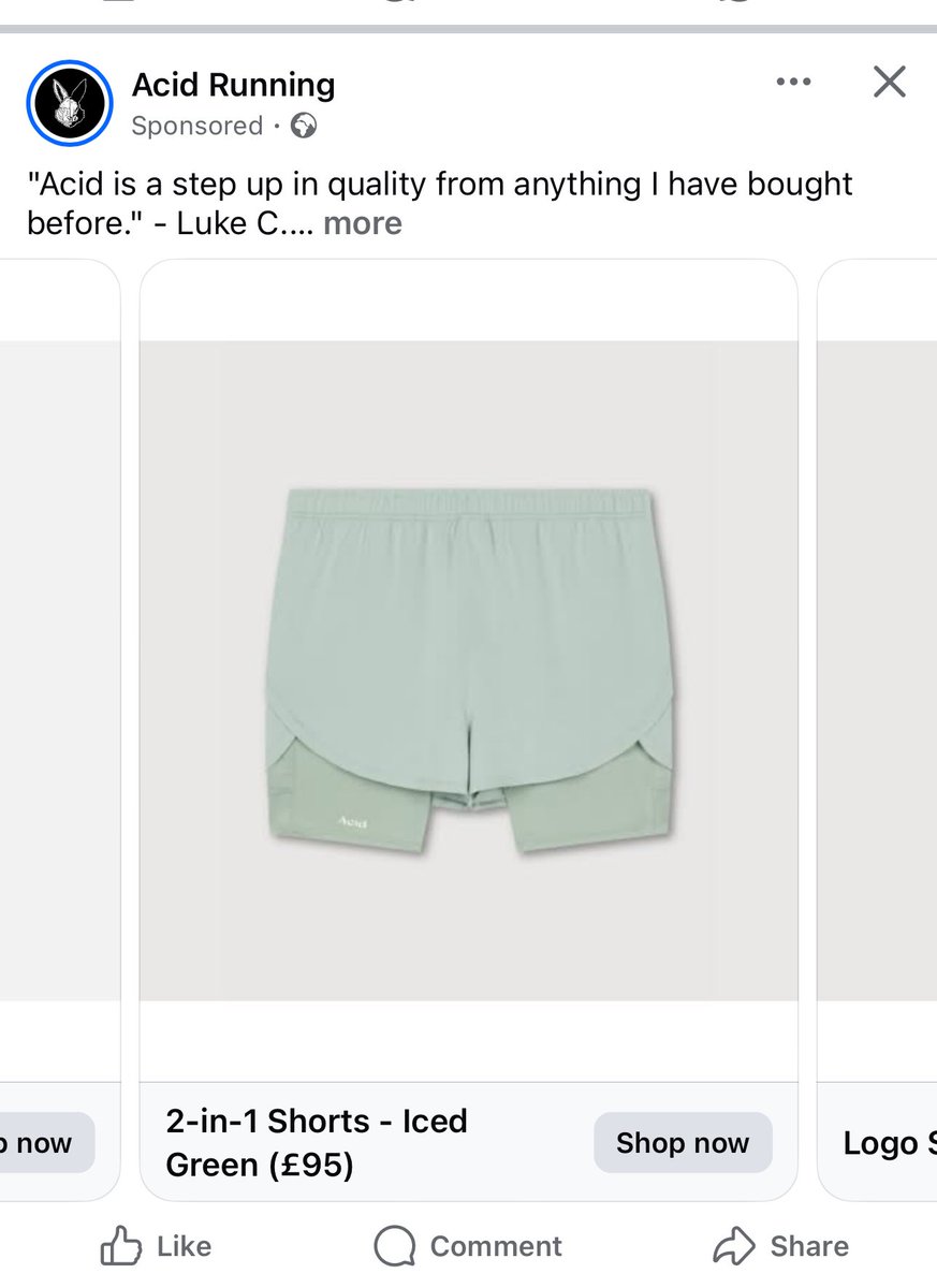 BethBee13_'s tweet photo. Sorry but why the FUCK are we normalising paying £95 for a pair of running shorts? For that price they better fly me first class to the finish line 🙃 https://t.co/6BjFSXmPVQ
