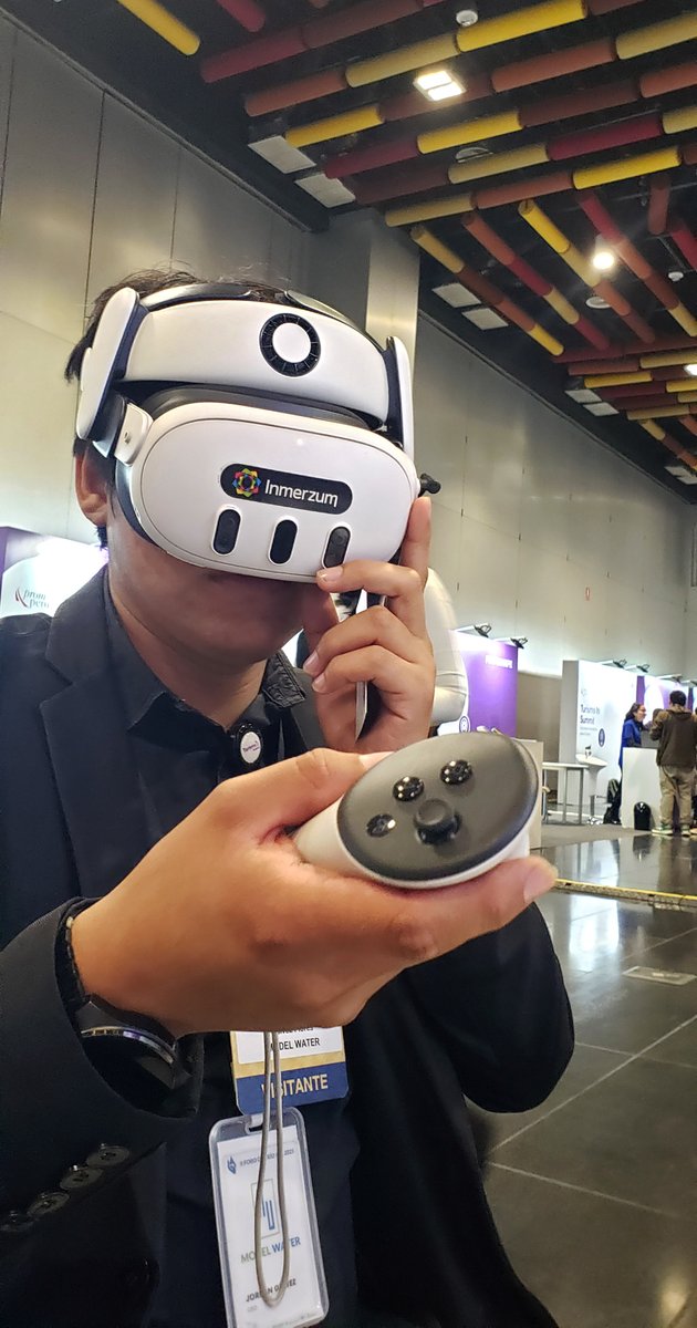 Inmerzum's tweet photo. Estuvimos en #TurismoInSummit mostramos cómo la #XR impulsa el turismo: 360/WebXR, VR para destinos y patrimonio, y MR para visitas remotas 3D; AR para señalética e info. Gracias @PromPeru por la invitación. 

 #Inmerzum #VR #MR #TravelTech #Turismo https://t.co/OvNQSzyGIX