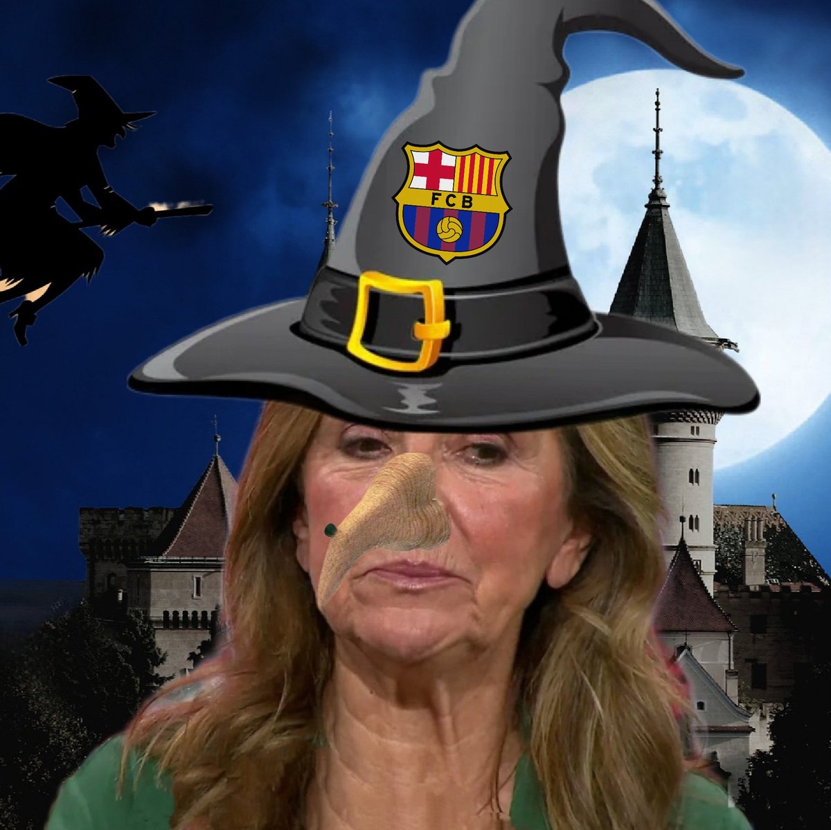 "Niños, portaros bien o llamo a la bruja". 👇🏼