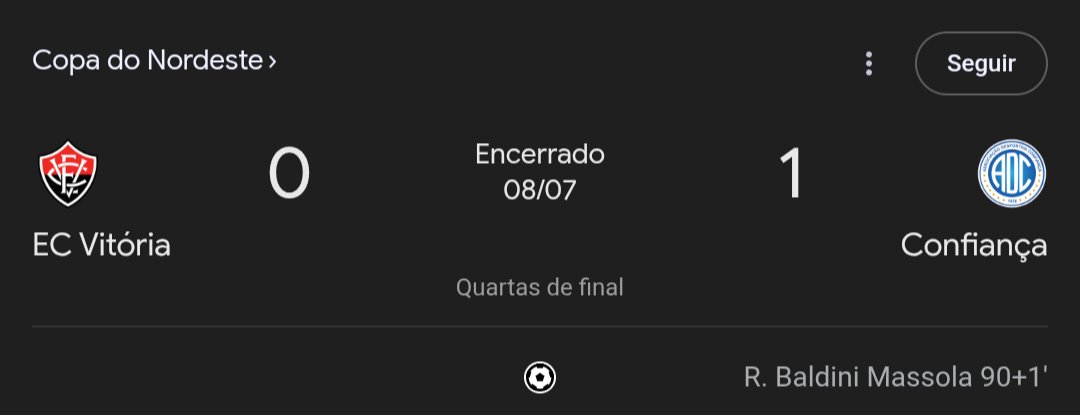 "Mas contra o Confiança é fácil"

O time do cara: