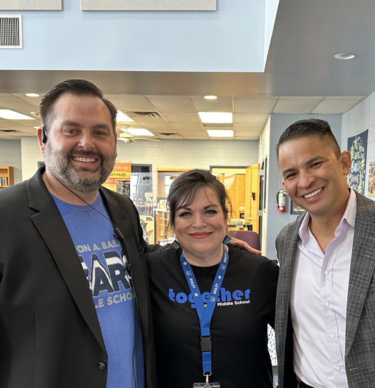Thanks for stopping by Bailey today⁦<a href="/Matias_AISD/">Matias Segura</a>⁩ #Together