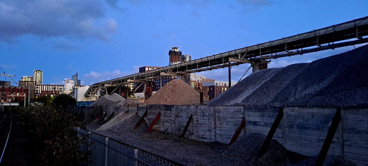 Guard_Amos's tweet photo. The last view from the @northernassist #mobileoffice is an industrial one. This is @CEMEX_UK #HopeSt complex which is next to the line between Salford Central and Crescent https://t.co/uygr2uWItu