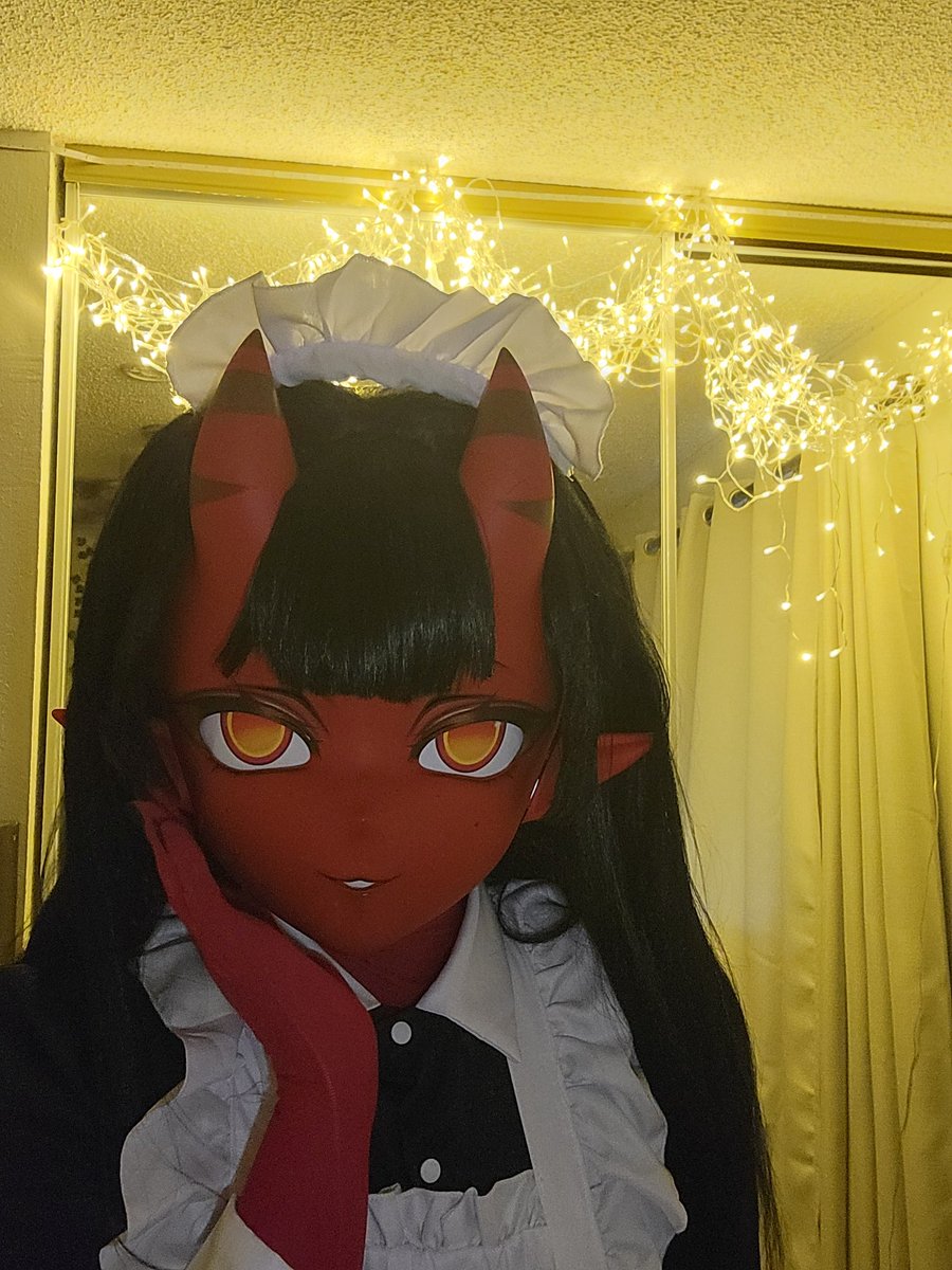 mystkig's tweet photo. Took a long break here, but might be dressing up soon again. 

This dress was maid for Meru 😈 https://t.co/goRyfk62wz