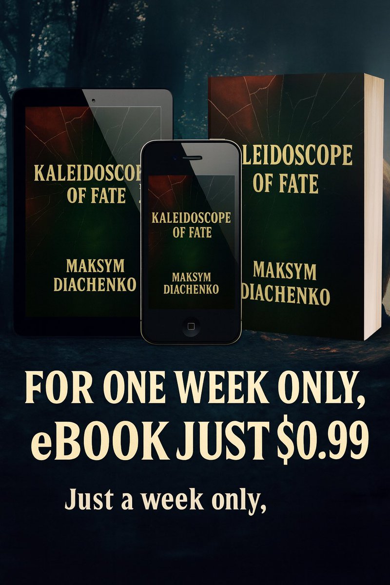maxdiachenko97's tweet image. #promo #prise #stock #books #bookblogger #amazonkindle 
📚✨ Starting today! ✨📚
For one week only, the eBook will be just $0.99! 🎉
If you’d like to support my writing journey, now’s the perfect time. Every purchase means the world. 💙
amazon.com/dp/B0FL7DT972