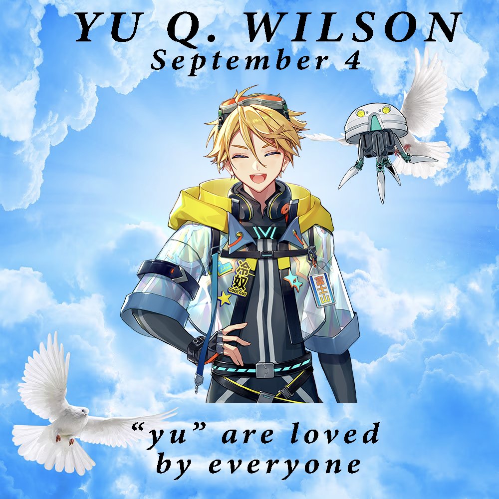 I also can't attend willy's birthday so I made him a birthday card >< happy birthday!!  #WilsonGigaBirthday