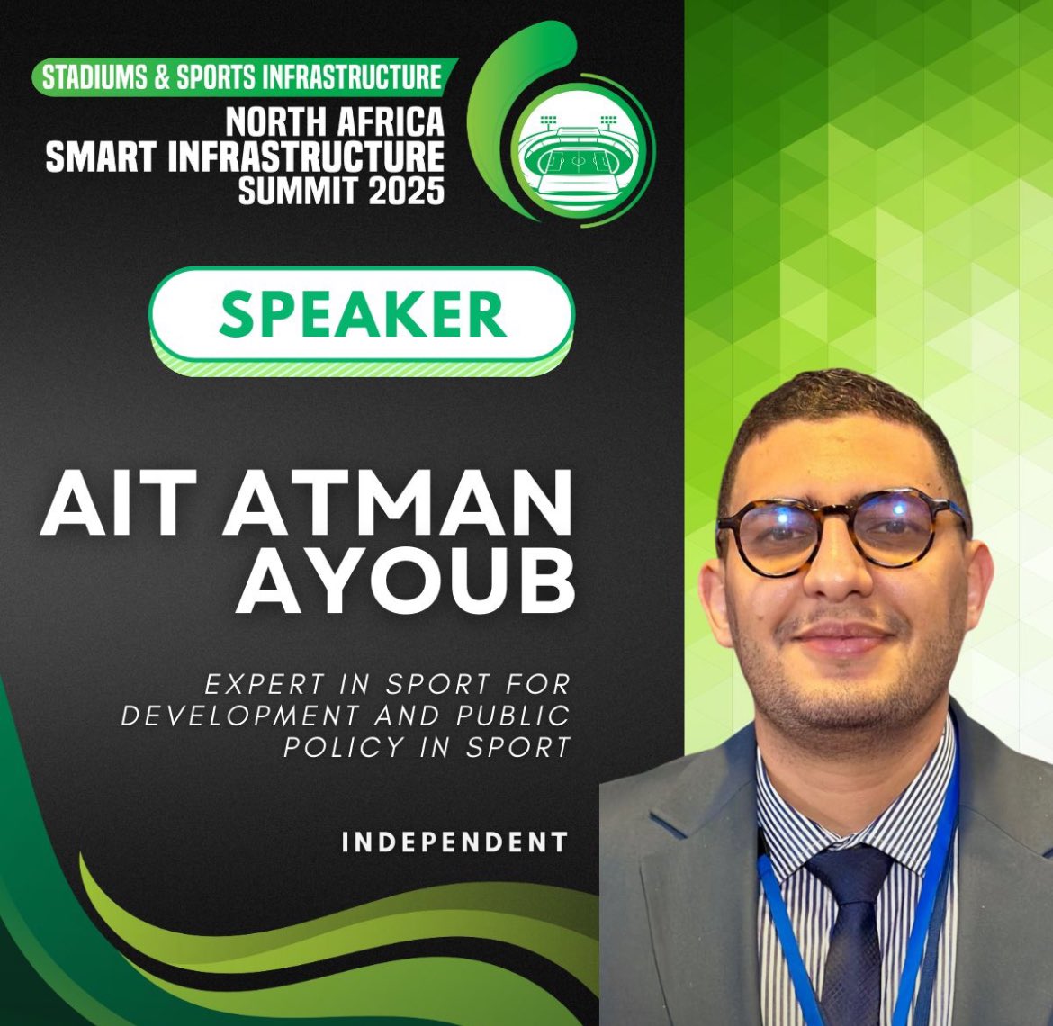 See you in Rabat next month at the North Africa Smart Infrastructure Summit 
Looking forward to sharing insights on sport, sustainable development, and public policy.
<a href="/vervemgmtuae/">Verve Management UAE</a>

#SportAndDevelopment #PublicPolicy #SocialImpact